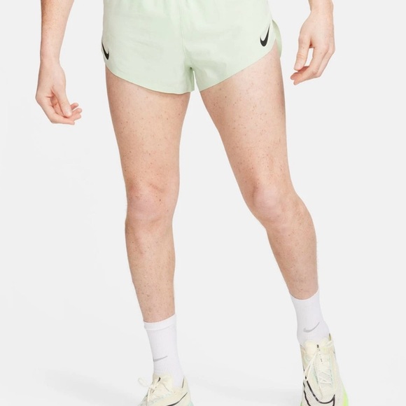 Nike AeroSwift Men's Dri-FIT ADV 2" Green Black Running Shorts Sz XL FN3349-376 - Picture 6 of 6